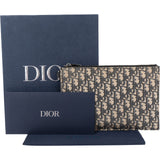 Christian Dior Oblique Trotter Monogram Jacquard Pouch Clutch