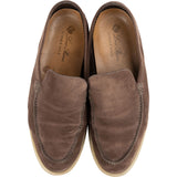 Loro Piana Brown Suede Summer Walk Shoes (44,5)