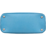 Prada Blue Saffiano Leather Galleria Handbag