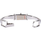 Gucci Silver Tone 1500L Horsebit Bangle Woman Watch