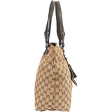Gucci Monogram GG Horsebit Tote Shoulder Bag