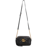 Gucci Chevron Matelassé Leather GG Marmont Medium Camera Crossbody Bag