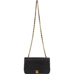 Chanel Quilted Lambskin 24K Gold Turnlock Single Flap Crossbody Bag - vintageandkickz