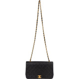 Chanel Quilted Lambskin 24K Gold Turnlock Single Flap Crossbody Bag - vintageandkickz