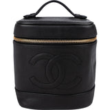 Chanel Caviar Leather CC Vanity Case Handbag