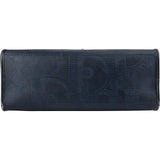 Christian Dior Navy Vintage Monogram Canvas Top Handle Handbag