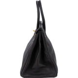Hermès Noir Togo Leather Birkin 35 Gold Hardware Handbag
