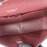 Chanel Quilted Caviar Leather Palladium Jumbo Double Flap Crossbody Bag