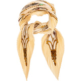 Hermès Mors et Gourmettes Plissé Tuch Scarf