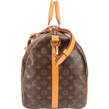 Louis Vuitton Monogram Canvas Keepall 55 Bandoulière Travel Bag