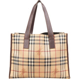 Burberry Haymarket Check Tote Shoulder Bag