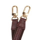 Louis Vuitton Brown Nylon & Leather Mini Lin Short Bag Strap