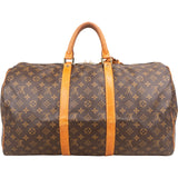 Louis Vuitton Monogram Canvas Keepall 50 Travel Bag