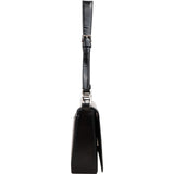 Prada Black Brushed Patent Leather Femme Shoulder Bag