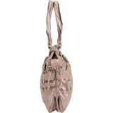 Salvatore Ferragamo Pleated Leather Gancini Flap Bag Handbag