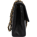 Chanel Quilted Lambskin 24K Gold Single Flap Crossbody Bag