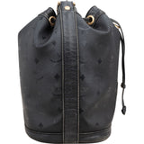 MCM Visetos Monogram Drawstring Bucket Crossbody Bag