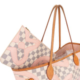 Louis Vuitton Limited Monogram Damier Azur Tahitienne Neverfull MM Shoulder Bag