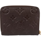 Louis Vuitton Leather Monogram Empreinte Giant Zippy Coin Purse Wallet