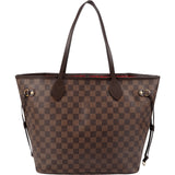 Louis Vuitton Monogram Damier Ebene Neverfull MM Shoulder Bag