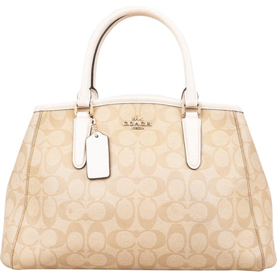 Coach Monogram Signature Canvas Margot Carryall Handbag