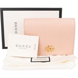Gucci Grained Leather GG Marmont Flap Small Wallet