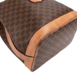 Celine Macadam Monogram Canvas Drawstring Bucket Shoulder Bag
