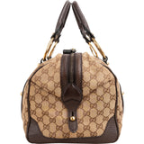 Gucci Monogram GG Canvas Interlocking G Soft Boston 35 Handbag