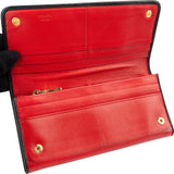 Prada Leather Face Continental Wallet