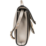 Valentino Garavani Grained Calfskin Rockstud Double Flap Crossbody Bag