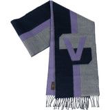 Louis Vuitton Purple Wool Cashmere V Scarf Schal