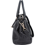 Prada Black Leather Vitello Double Zip Handbag - vintageandkickz