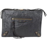 Balenciaga Leather Classic Arena Laptop Case Clutch