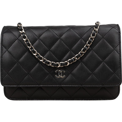 Chanel Quilted Lambskin Wallet on Chain Crossbody Bag