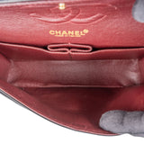 Chanel Quilted Lambskin 24K Gold Small Double Flap Shoulder Bag
