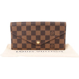 Louis Vuitton Monogram Damier Ebene Canvas NM Sarah Wallet