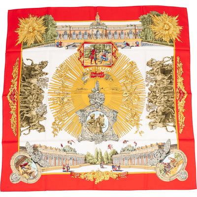 Hermès Sanssoucy Silk Carre 90 Scarf Tuch