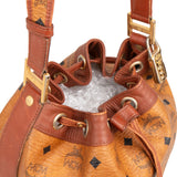 MCM Monogram Visetos Drawstring Bucket Crossbody Bag