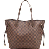 Louis Vuitton Monogram Damier Ebene Neverfull MM Shoulder Bag