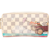 Louis Vuitton Monogram Damier Azur Canvas Illustre Illustré Transatlantic Zippy Wallet