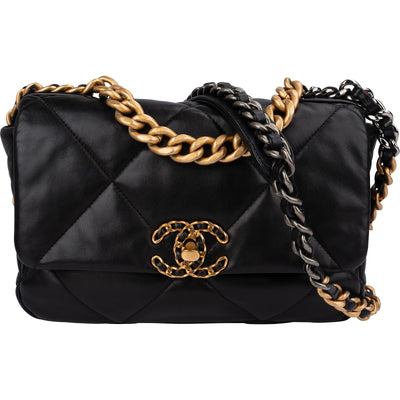 Chanel 19 Quilted Lambskin Single Flap Crossbody Bag