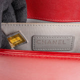Chanel Chevron Lambskin Small Boy Single Flap Crossbody Bag