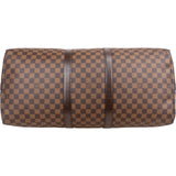 Louis Vuitton Monogram Damier Ebene Keepall 55 Bandoulière Travel Bag