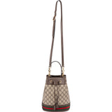 Gucci Monogram GG Supreme Ophidia Bucket Crossbody Bag