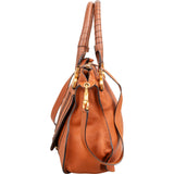 Chloé Grained Leather Marcie Satchel Handbag