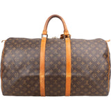 Louis Vuitton Monogram Canvas Keepall 55 Travel Bag