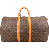 Louis Vuitton Monogram Canvas Keepall 55 Bandoulière Travel Bag