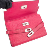 Hermès Pink Togo Leather Kelly 15 Wallet