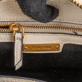 Miu Miu White Madras Leather Bow Handbag