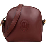 Cartier Bordeaux Leather Mastrine Camera Crossbody Bag